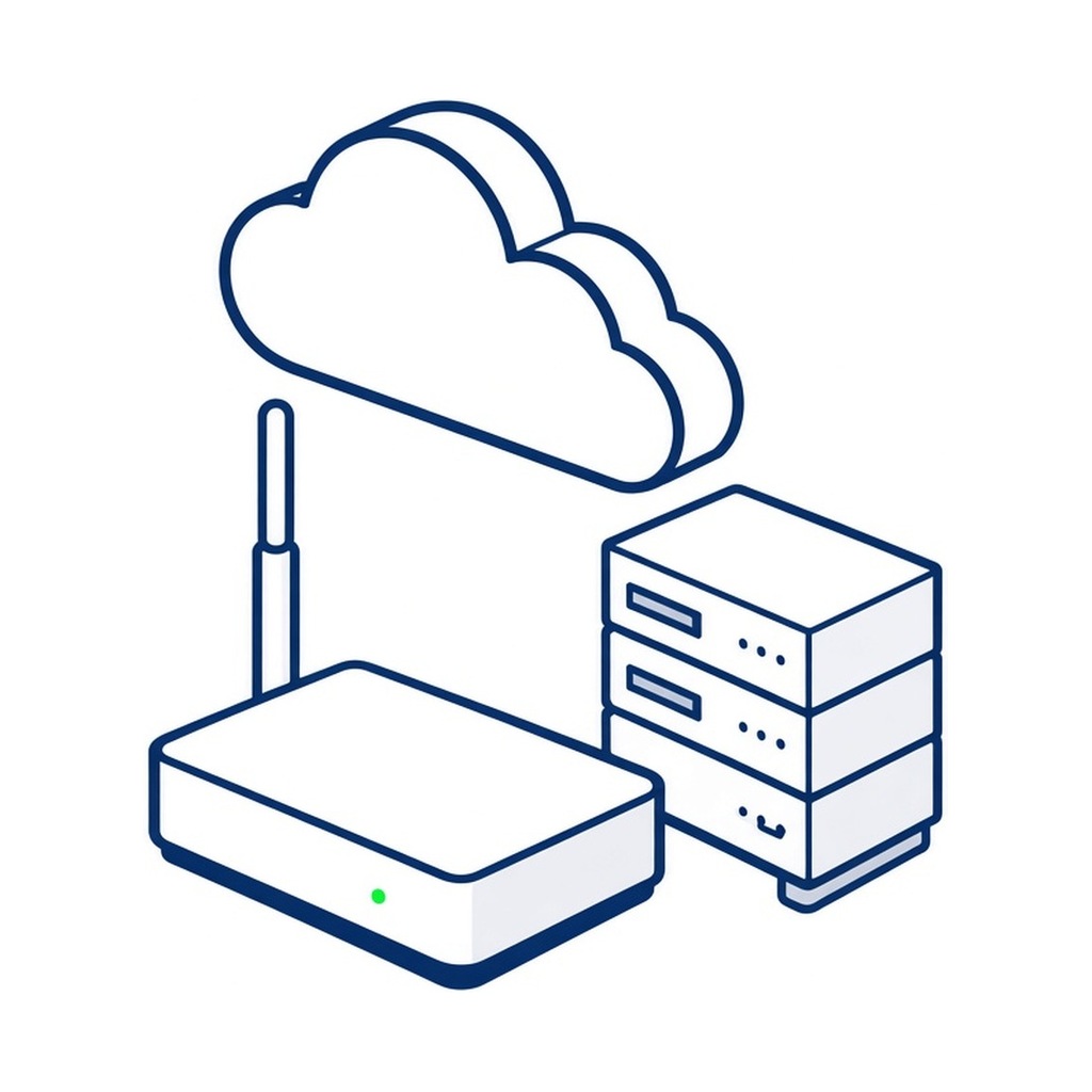 Cloud monitoring platform icon